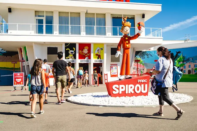 Zone Le Journal de Spirou du Parc Spirou, univers de Spirou et Fantasio