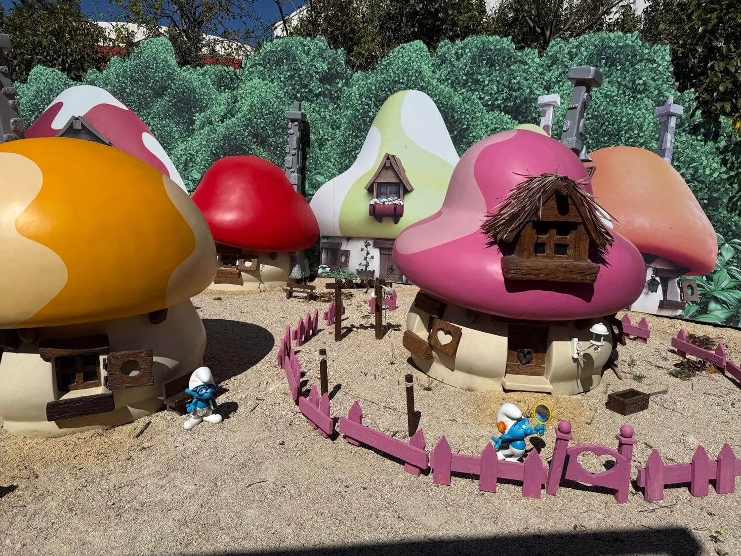 Zone Village des Schtroumpfs du Parc Spirou