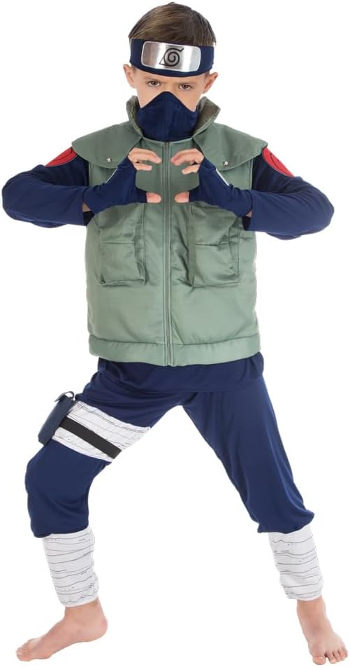 Déguisement Kakashi Hatake enfant — ensemble officiel 8 pièces