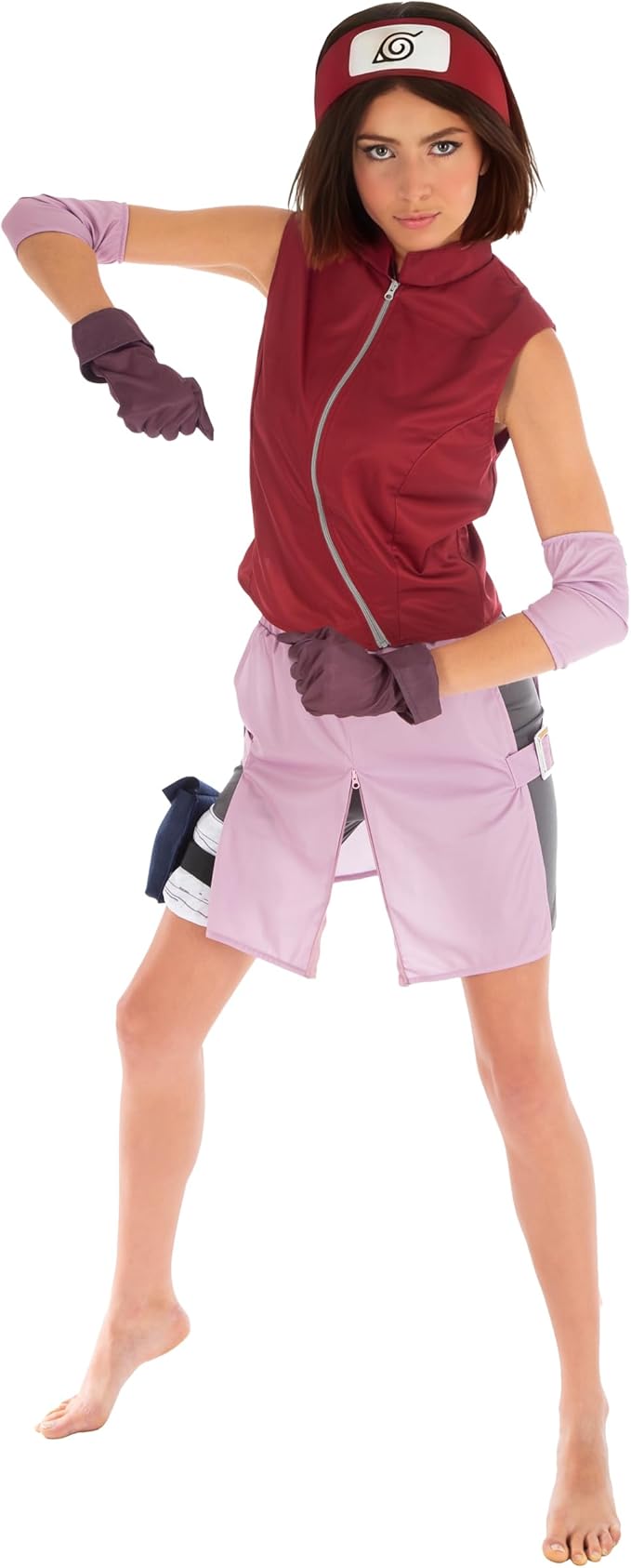 Déguisement Sakura Haruno adulte — ensemble officiel 8 pièces